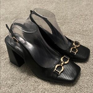 asos Design Slingback with Chunky Heel